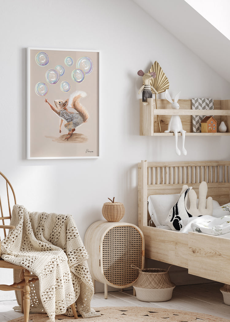 Bubbly Squirrel | Art Print