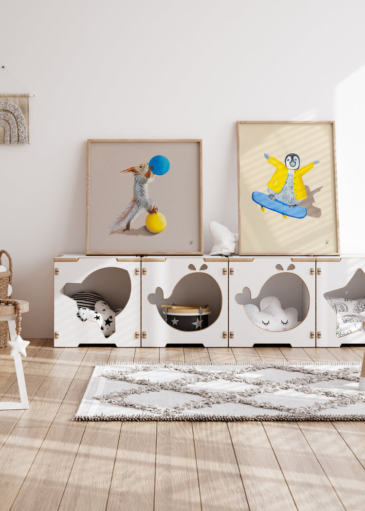 Ardilla Tul y Marilla | Art Print