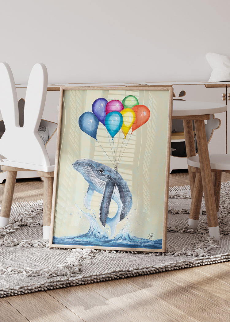 Flying Whale | Art Print