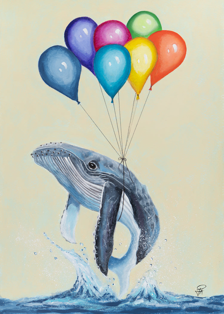 Flying Whale | Art Print